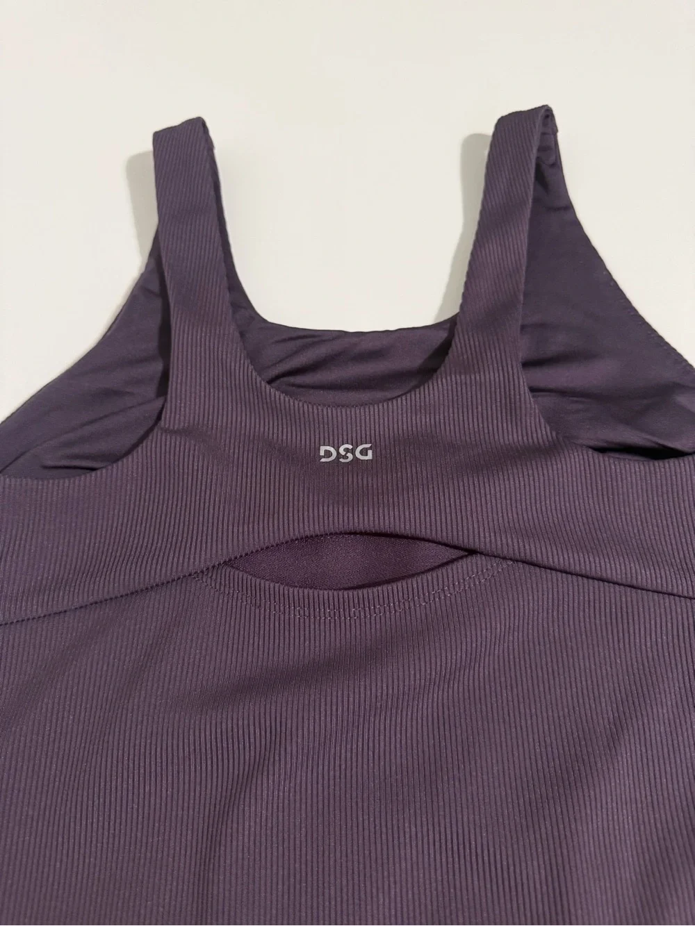 DSG Deep Purple Tank Romper with Elastic Waist Sz 14